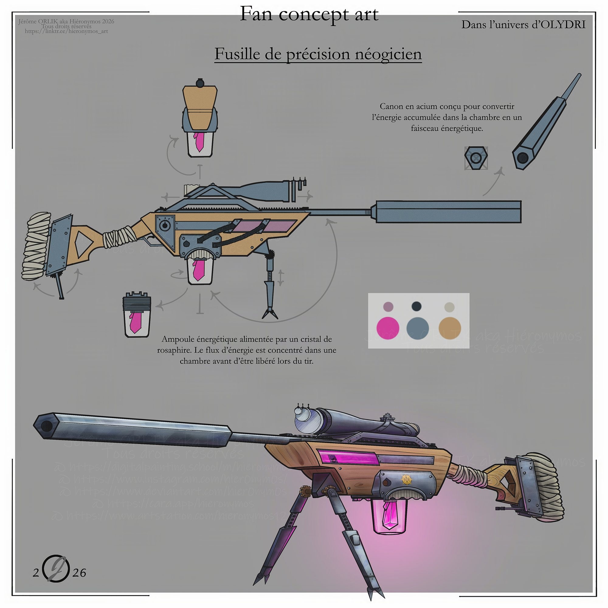 Fusille néogicien - fan concept art par Hieronymos