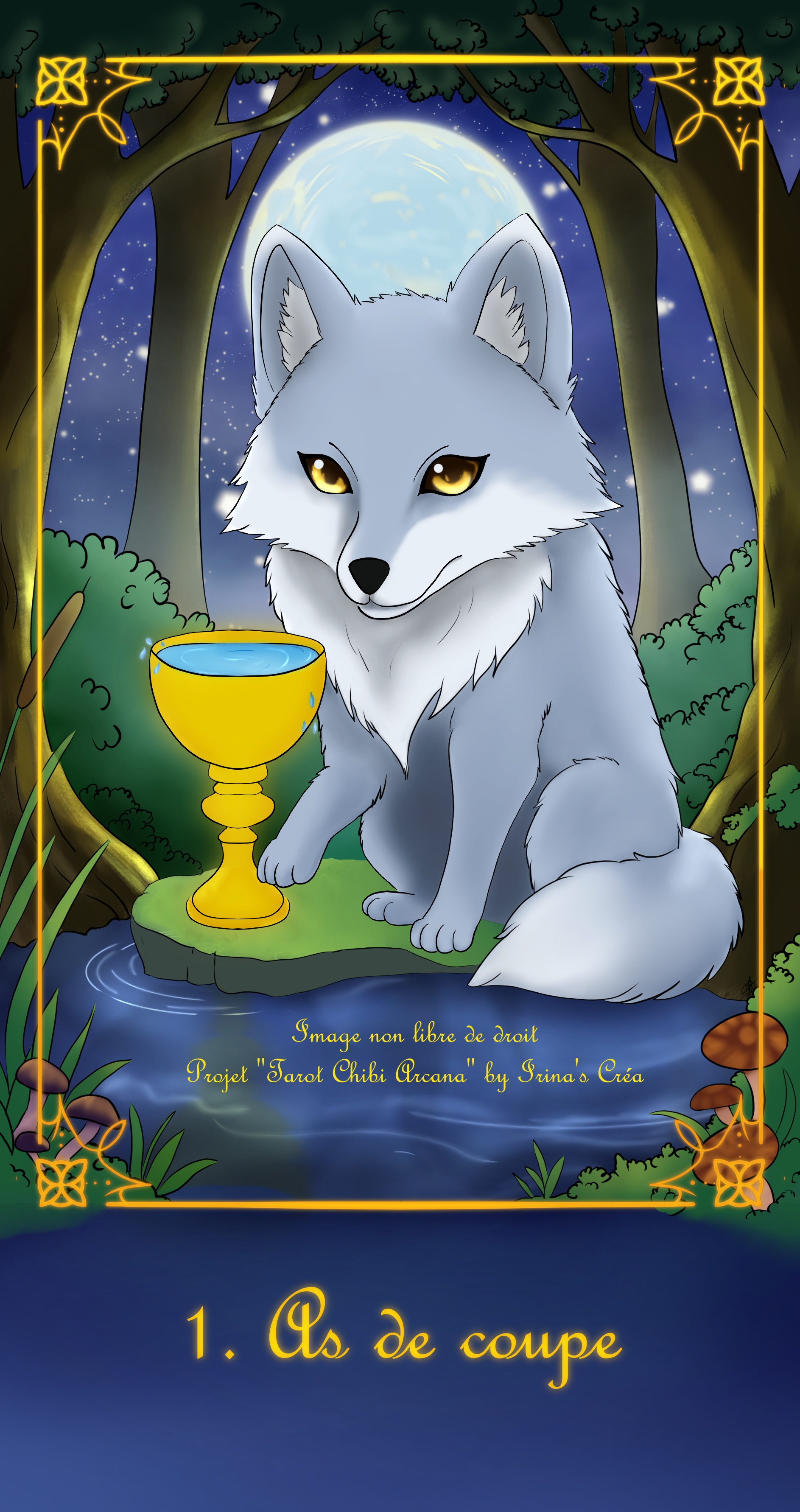 ✨ As de coupes – Tarot chibi arcana par Irina's Créa