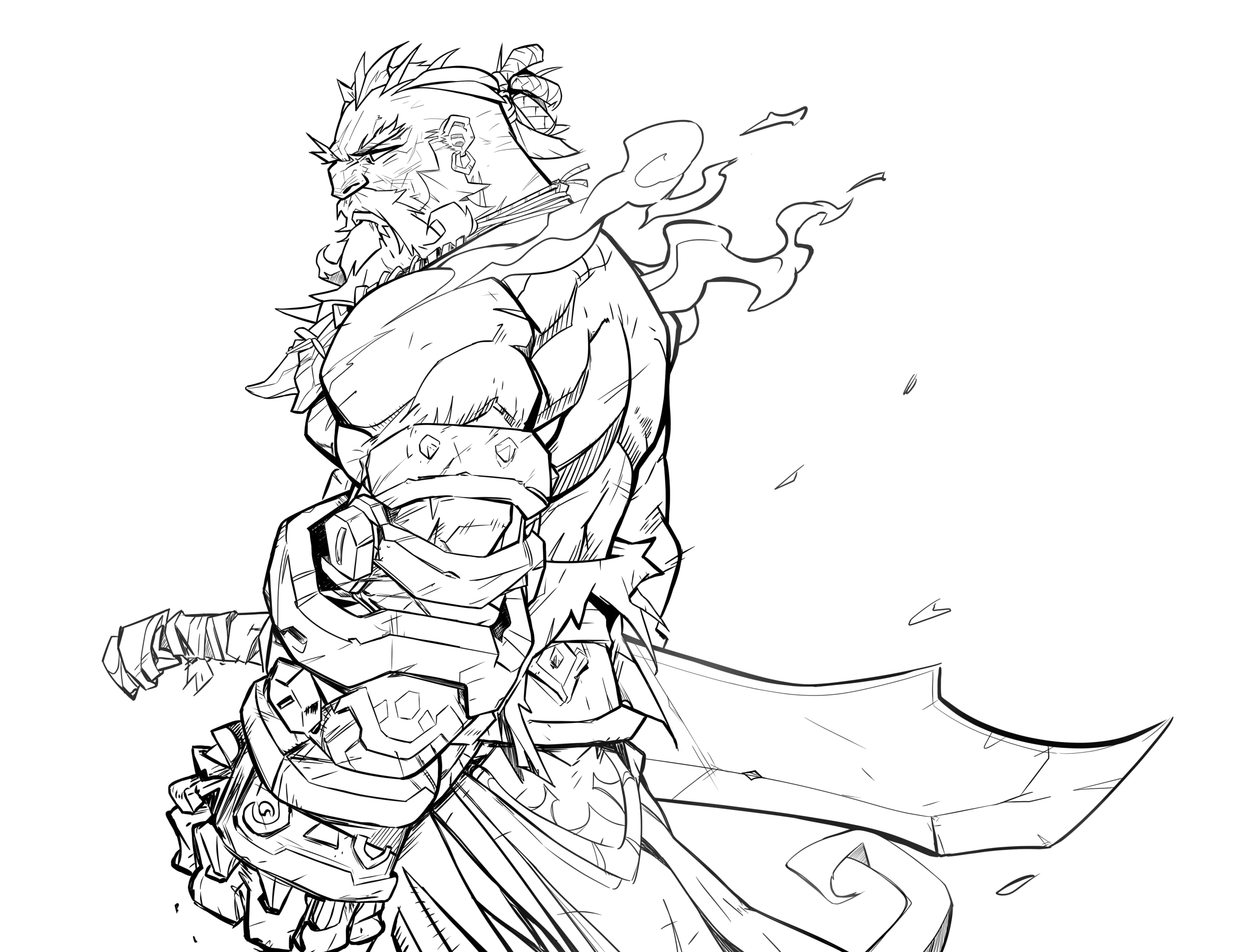 Etude d'une illustration de Hicham Habchi par Damnzeh