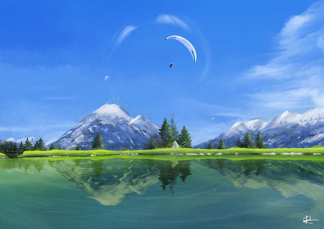 Azure reflection par Angélique