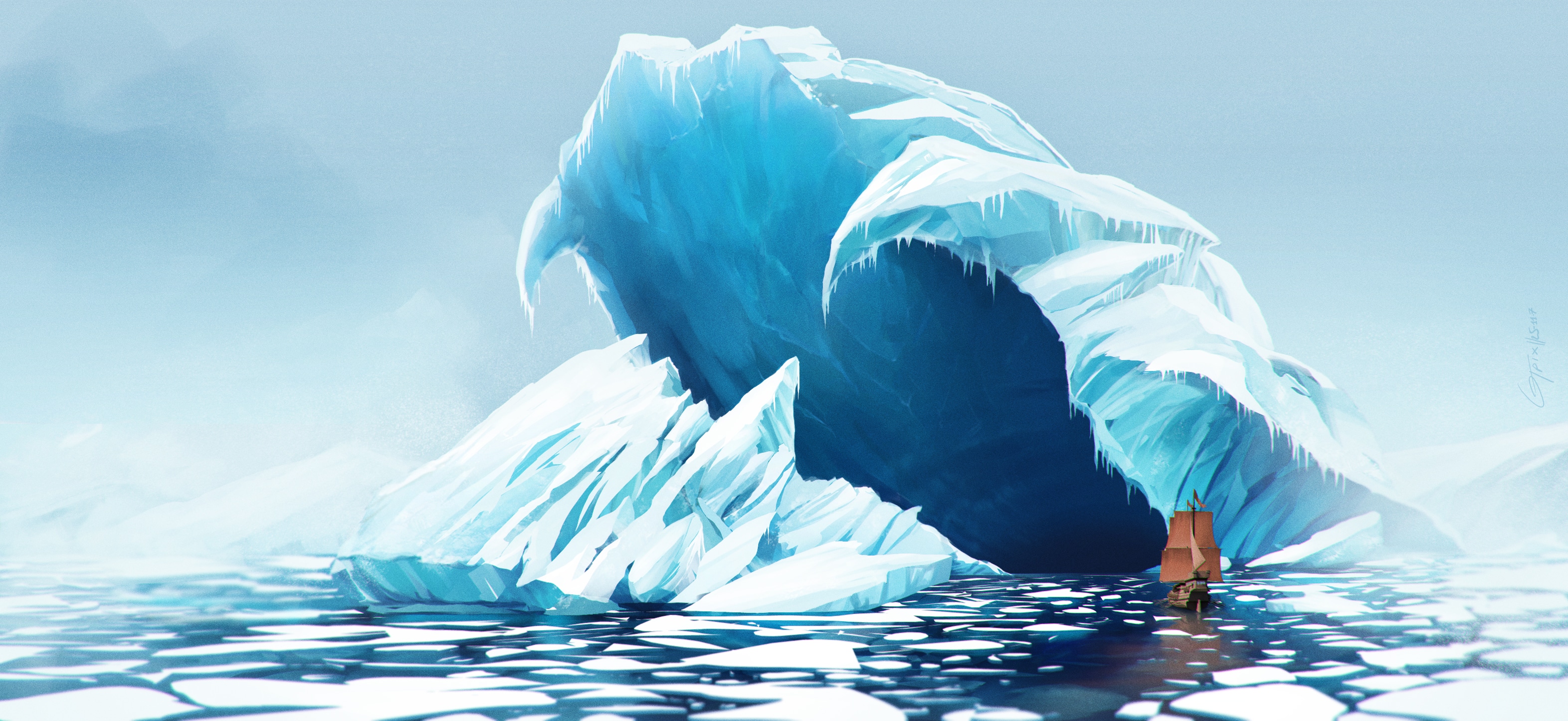 L'iceberg de Jormungandr - challenge #20 par gtpix