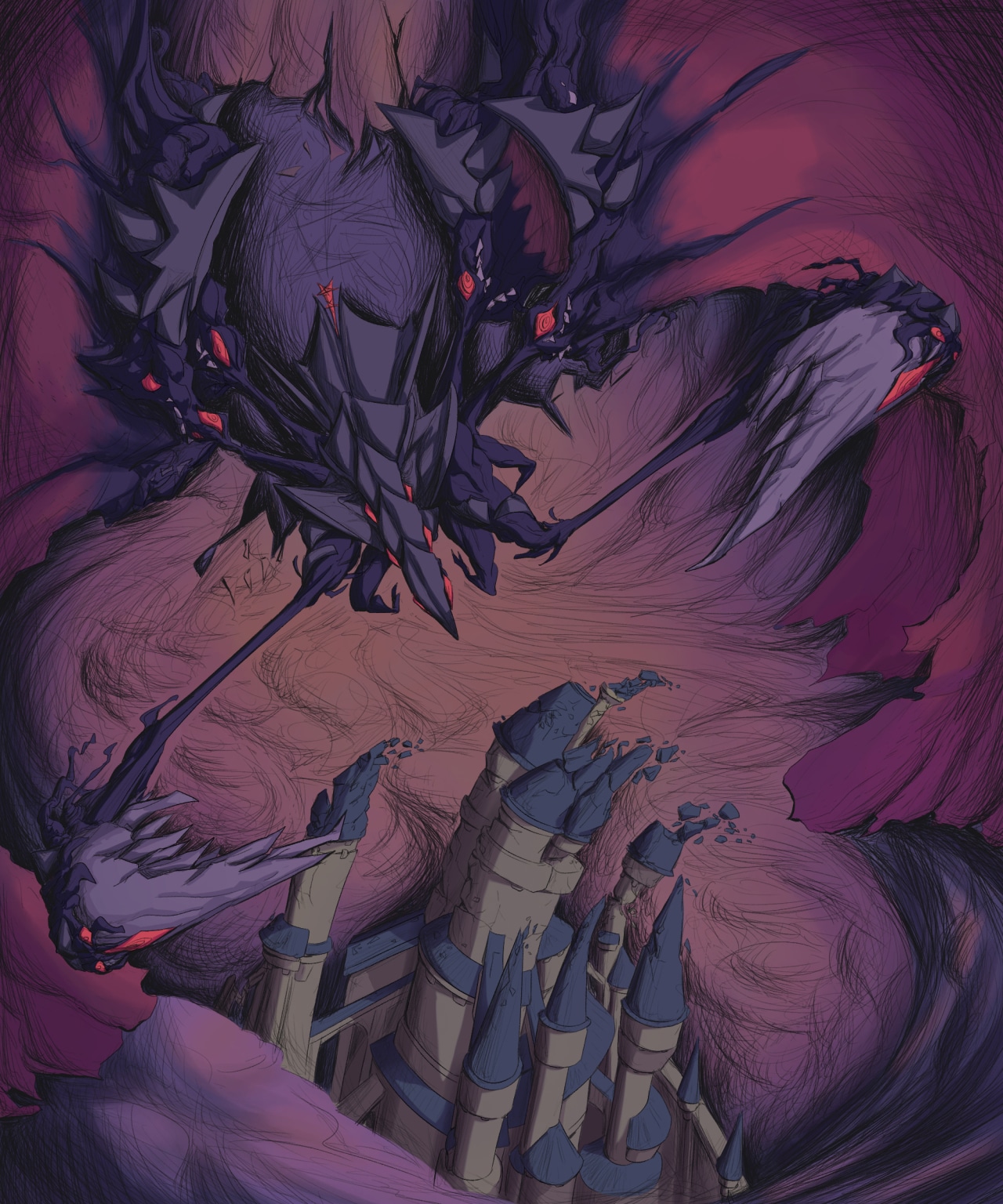 Illustration créature : Faucheur dimensionnel par 1 neas
