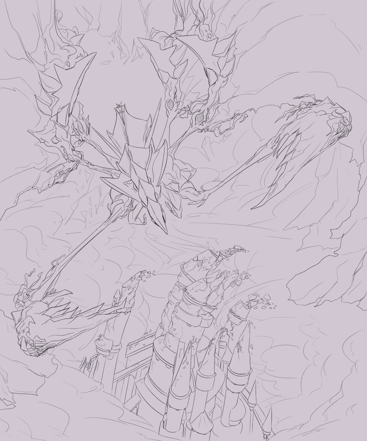 Illustration créature : Faucheur dimensionnel par 1 neas