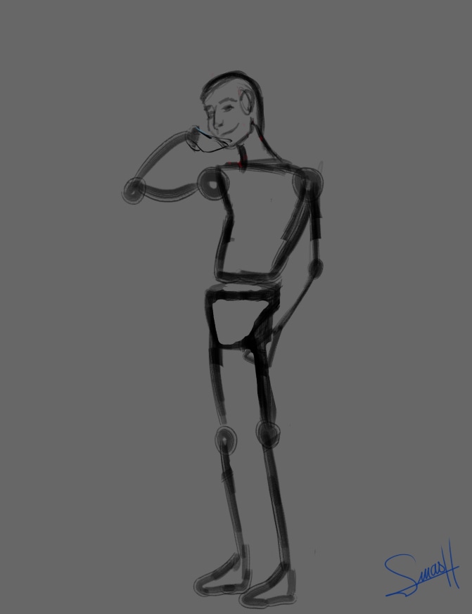 Pose et musculature par smash_no_jutsu
