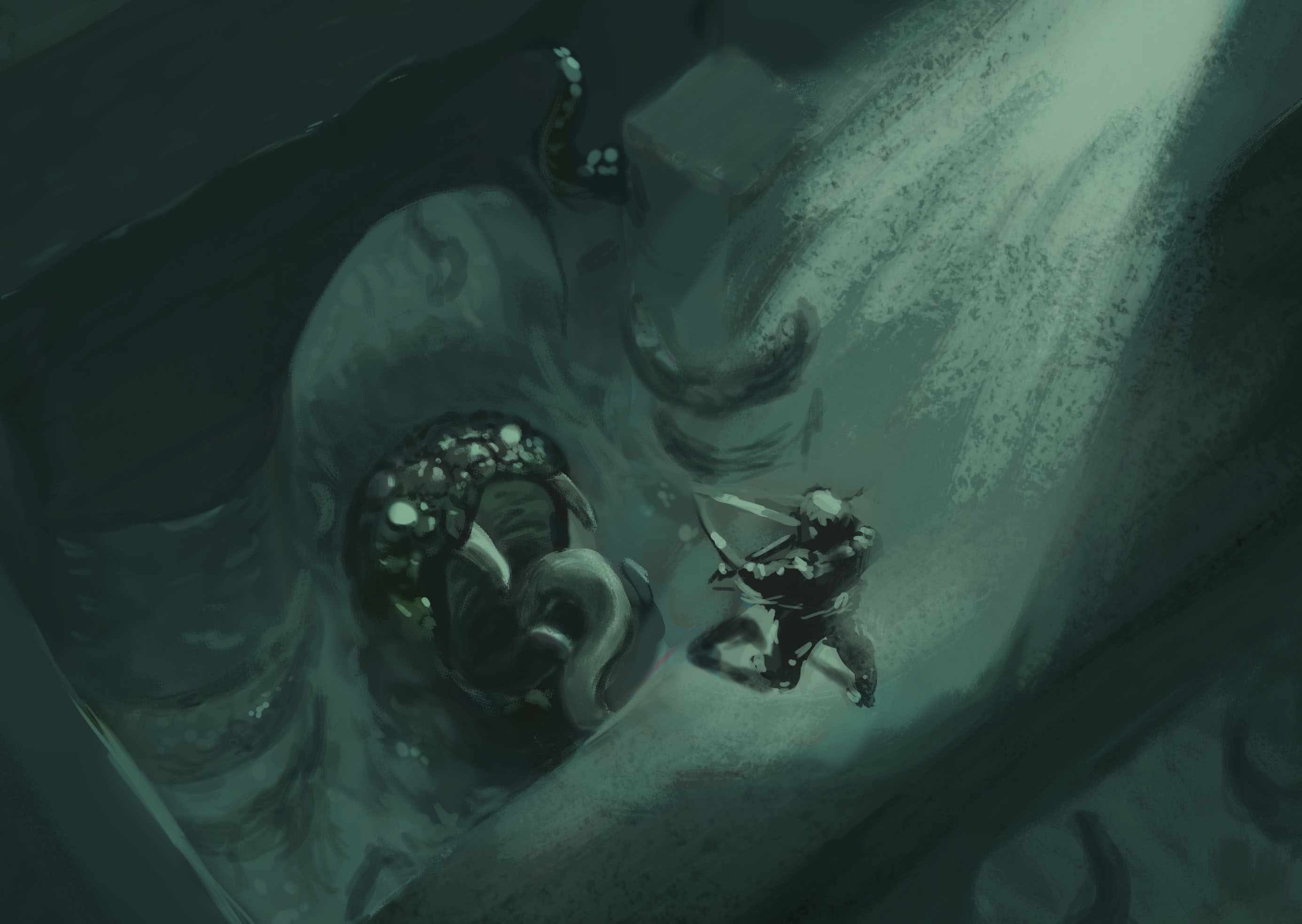 painting atmosphère partie 3 avec sujet libre par Redaldo