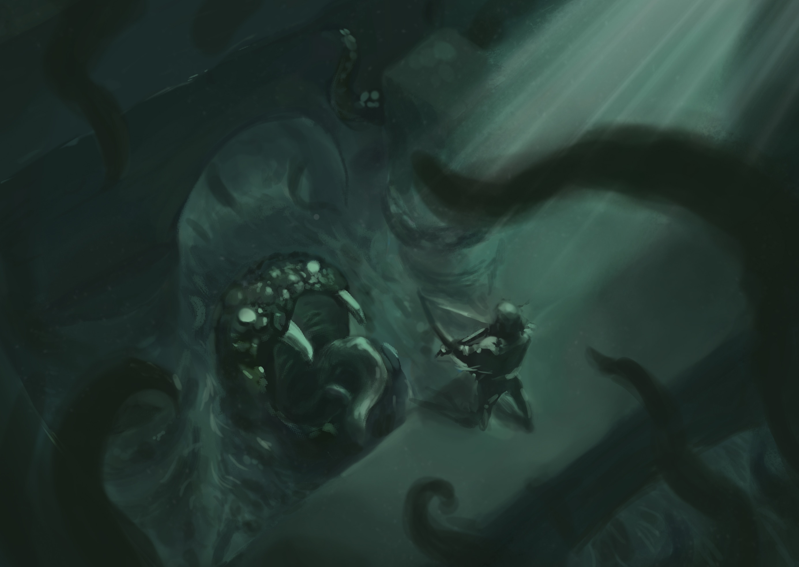 painting atmosphère partie 3 avec sujet libre par Redaldo