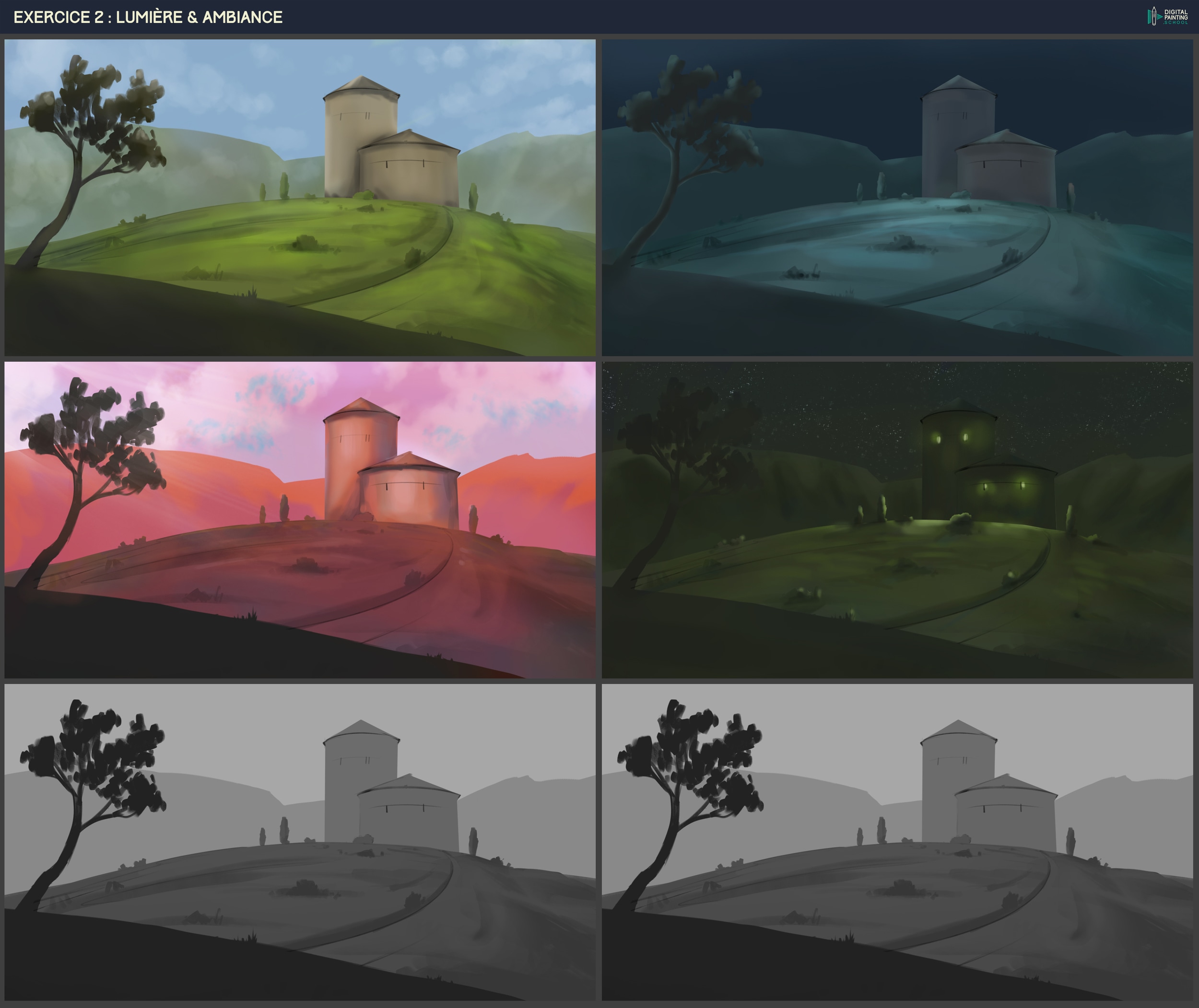 exercice placer lumières d'ambiance dans une scène partie 3 par Redaldo