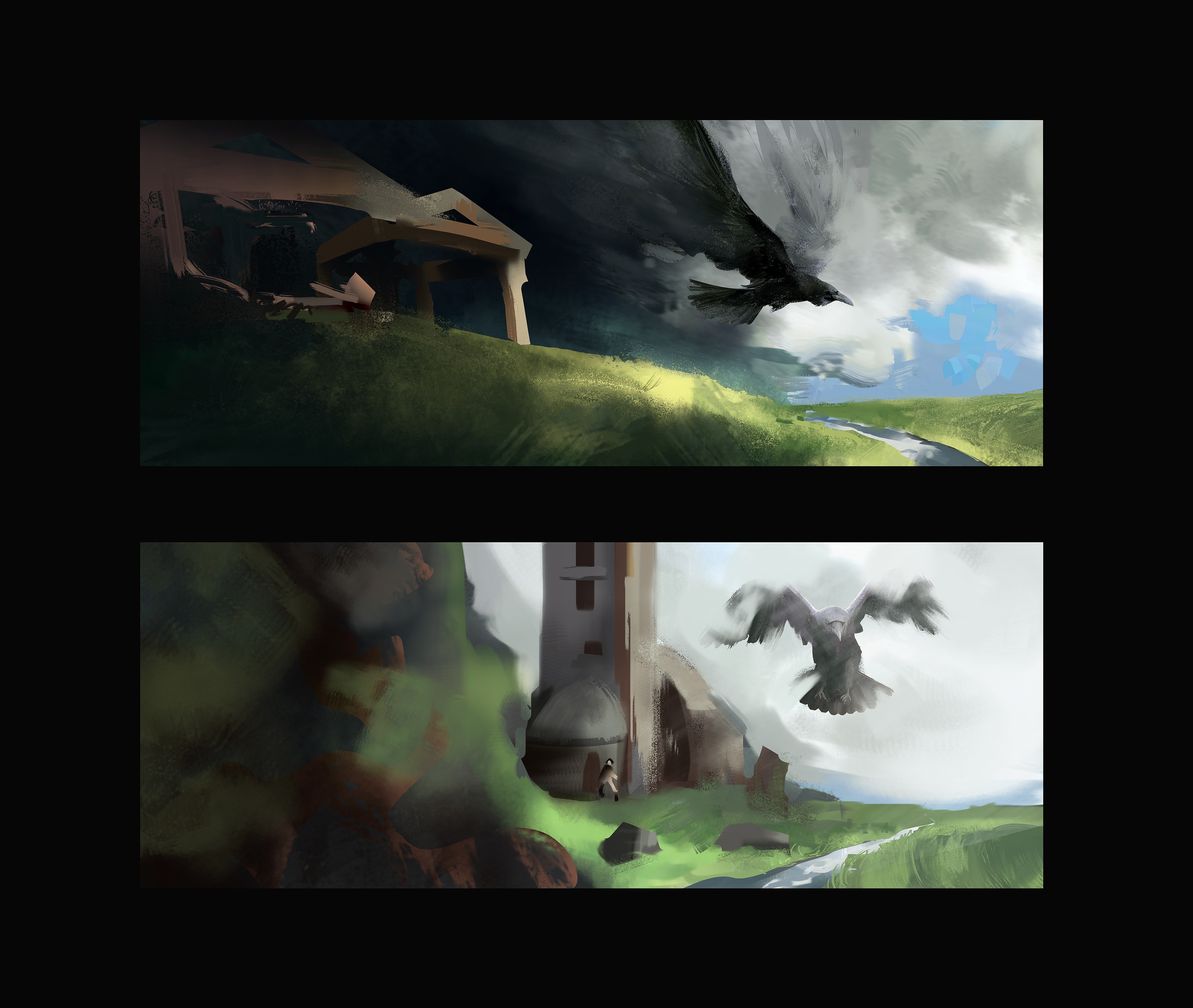 Big birds and clouds par Arktic