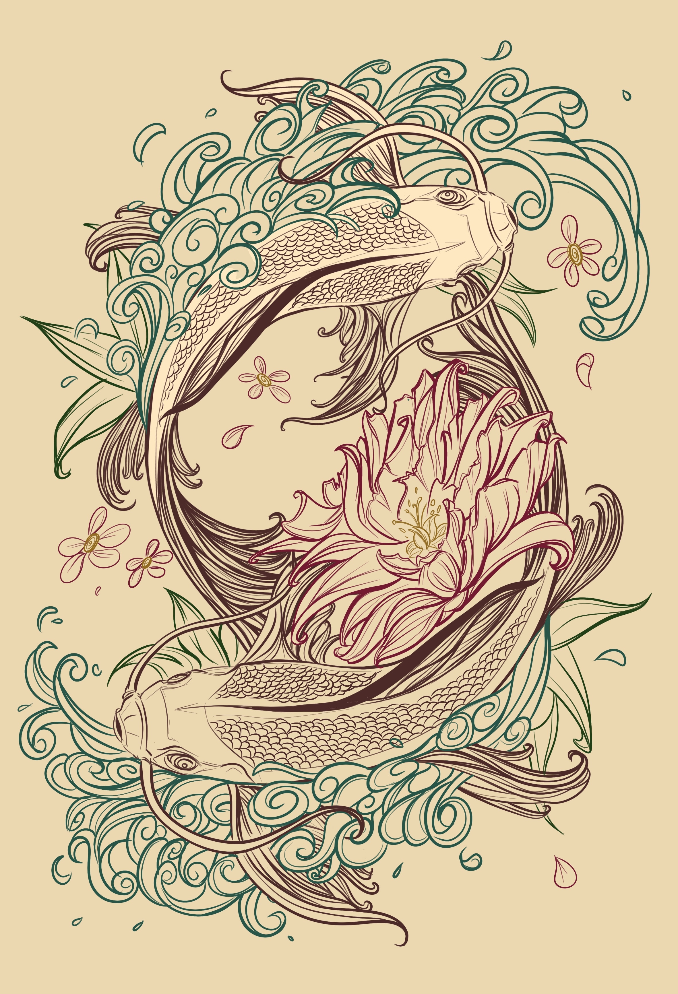 Carpe Koï par Astel design