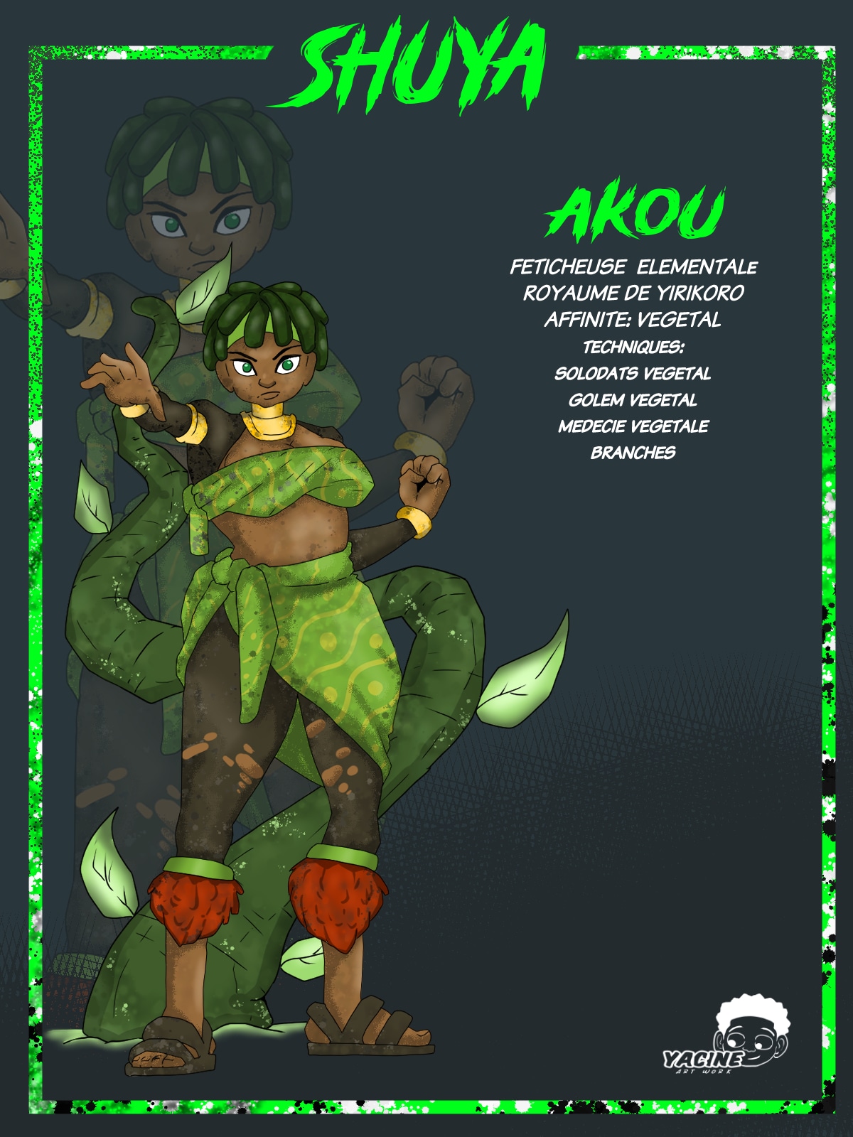 SHUYA Character design par YacinebadianKouyate