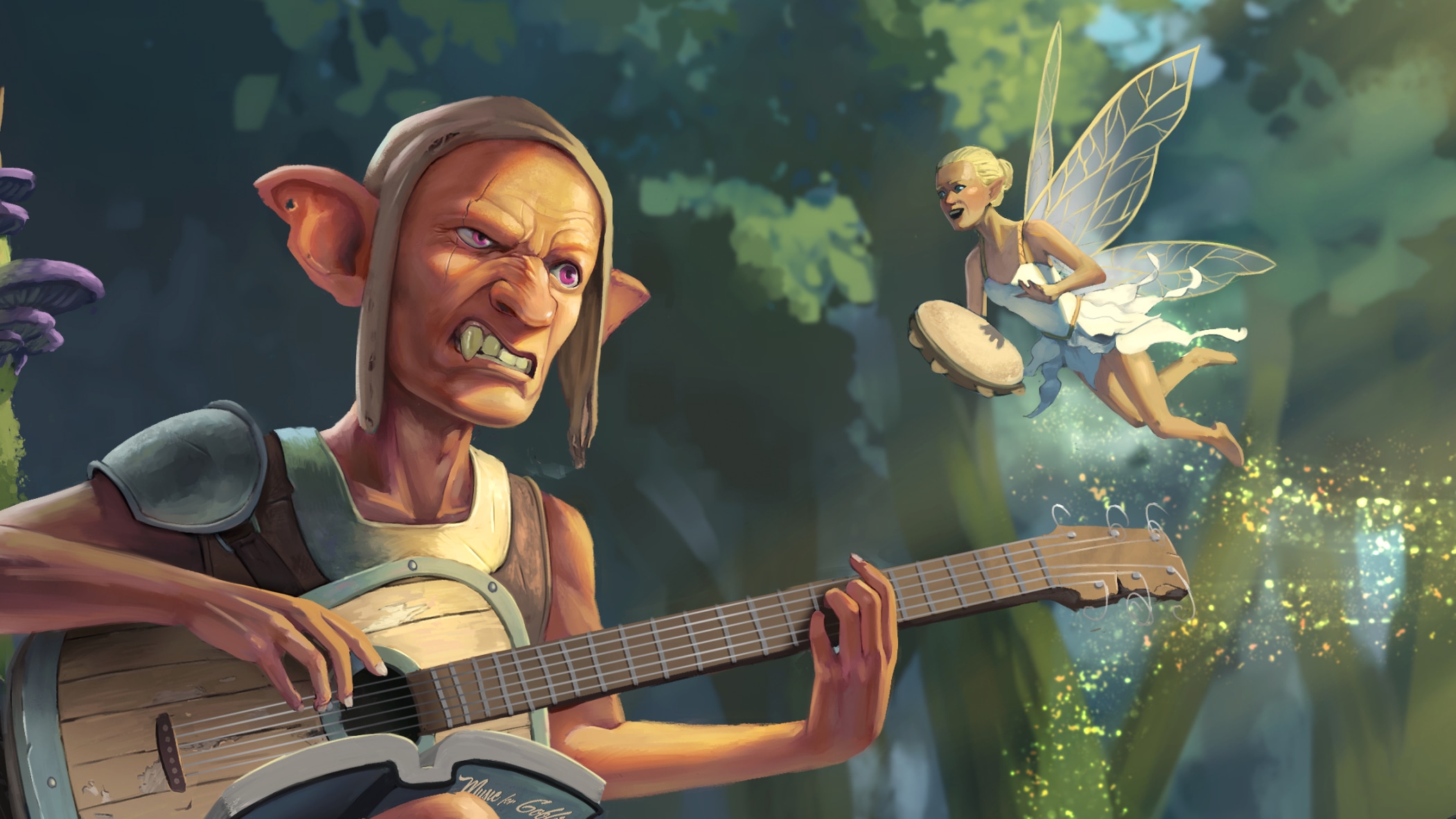 Goblin guitariste par Chewig