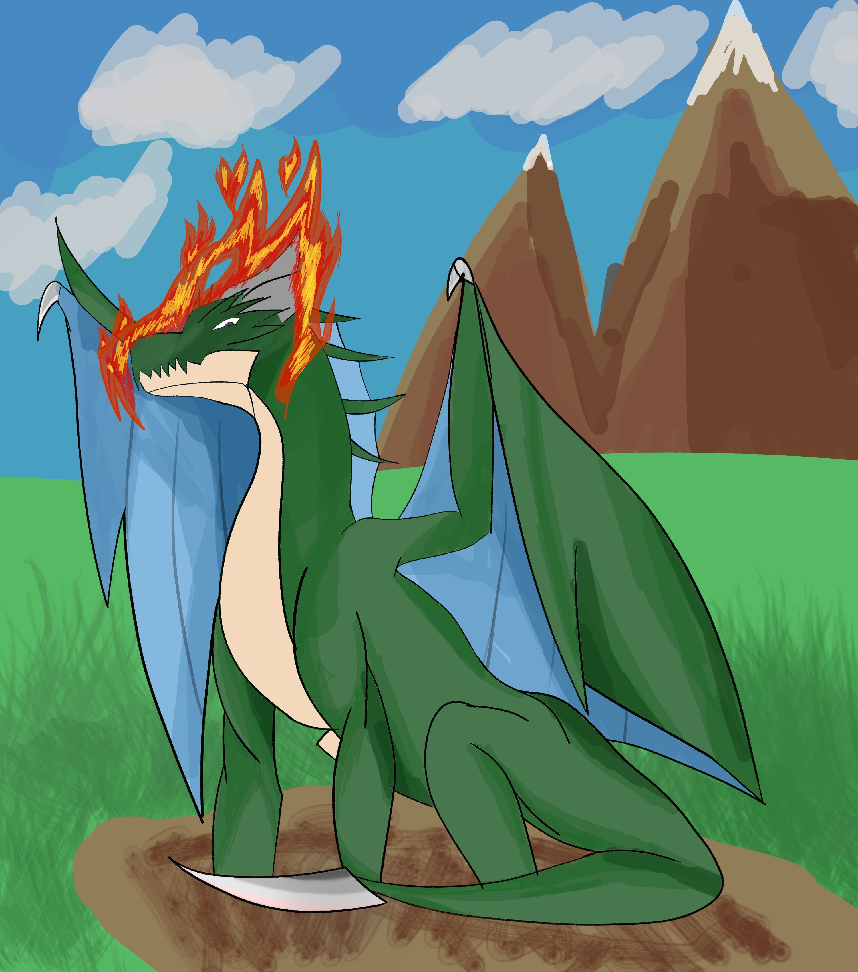 First dragon on tablet par yanthibaudMendroux