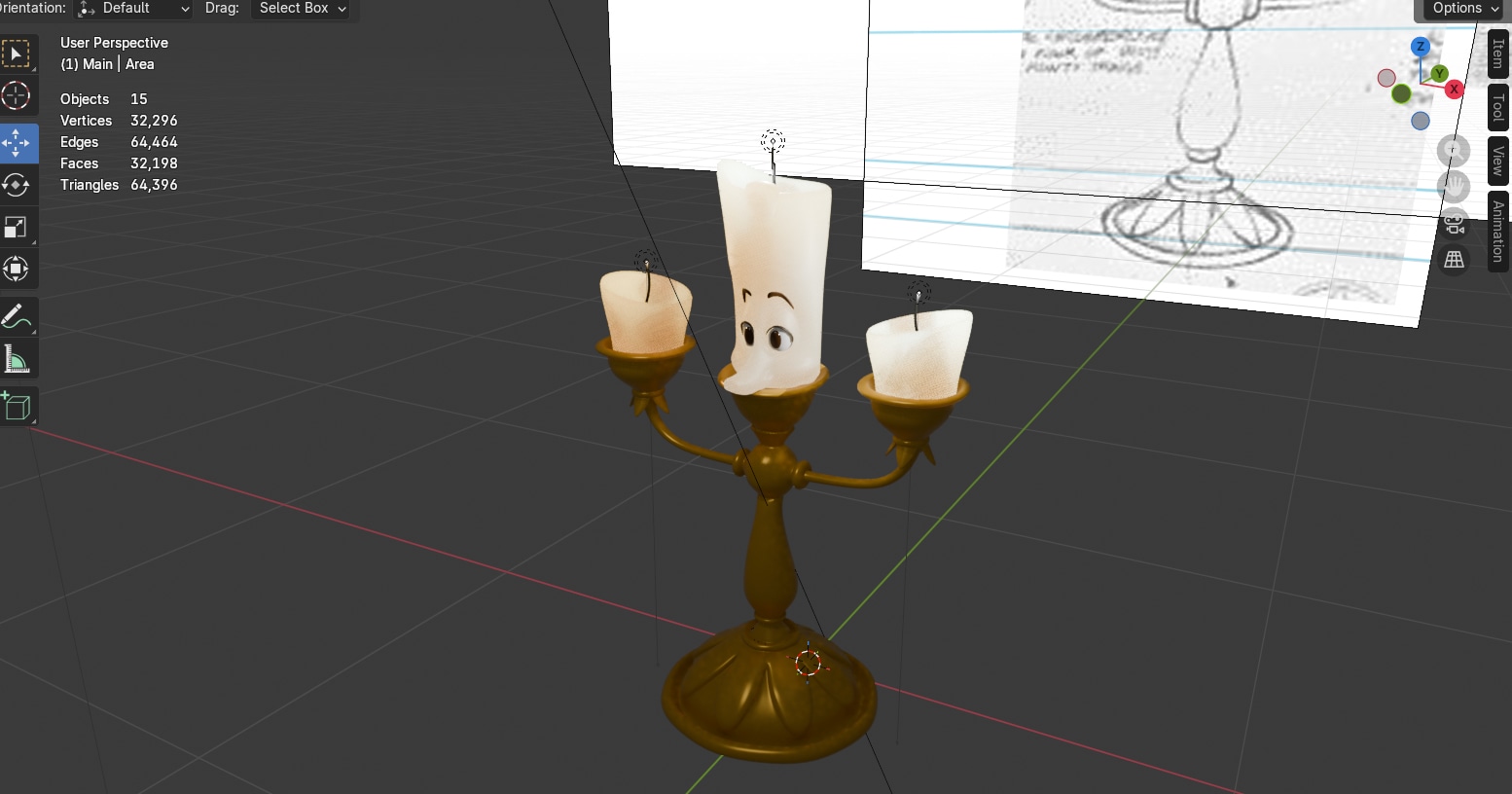 Test de scatering dans Blender par tanukim3