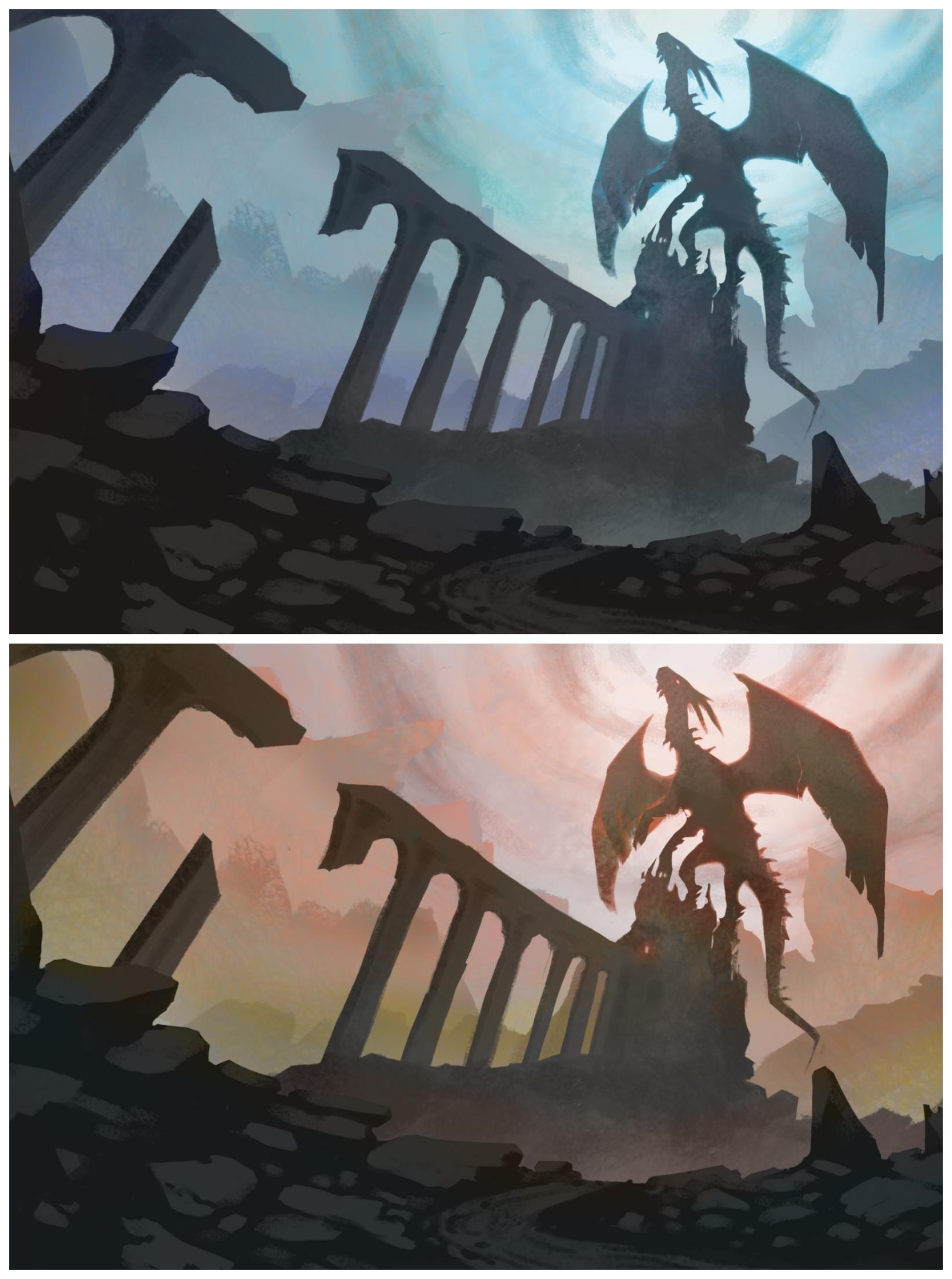 Dragon pétrifié par LAM