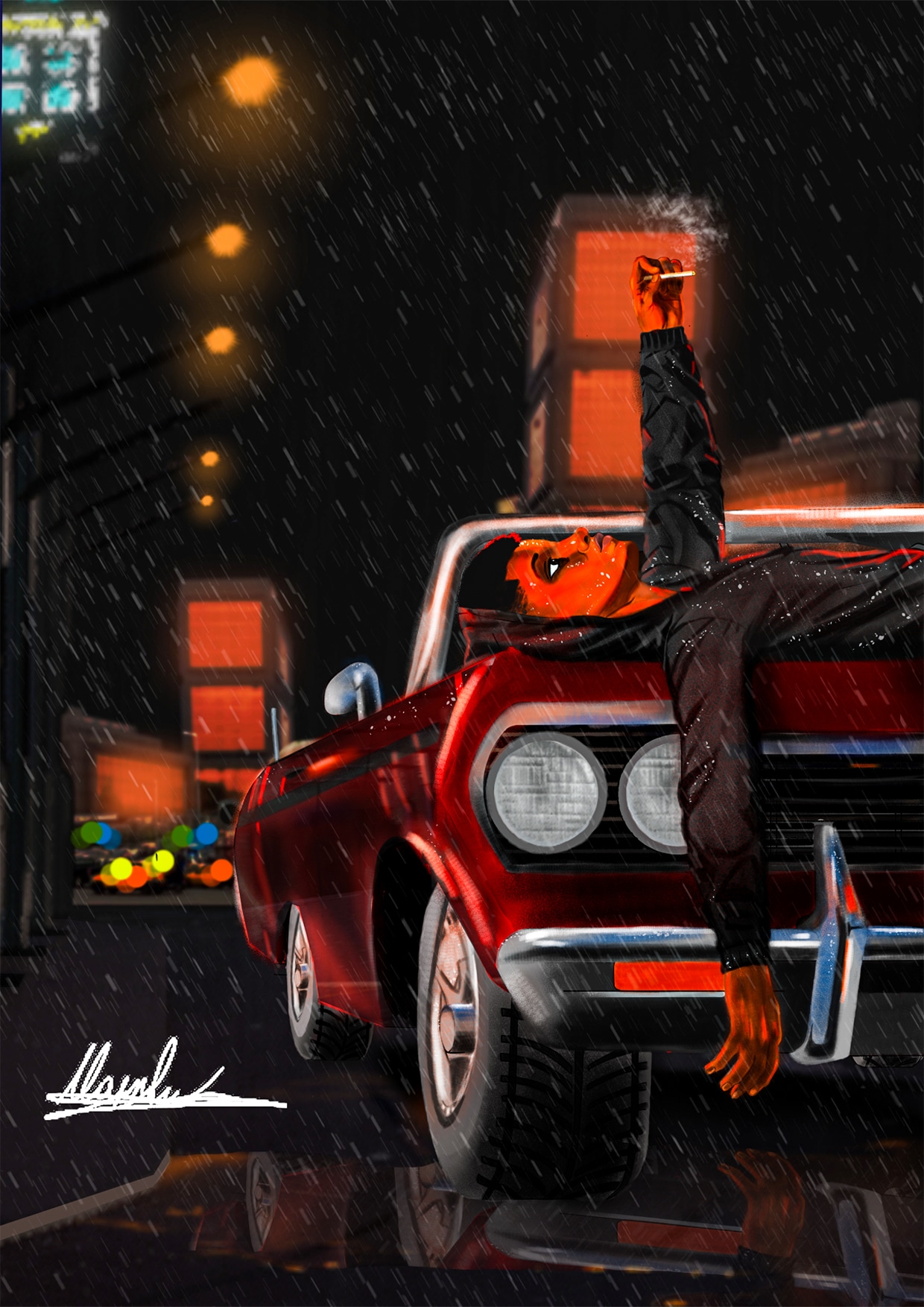 Éclats sous la pluie par AlainNdjatcha