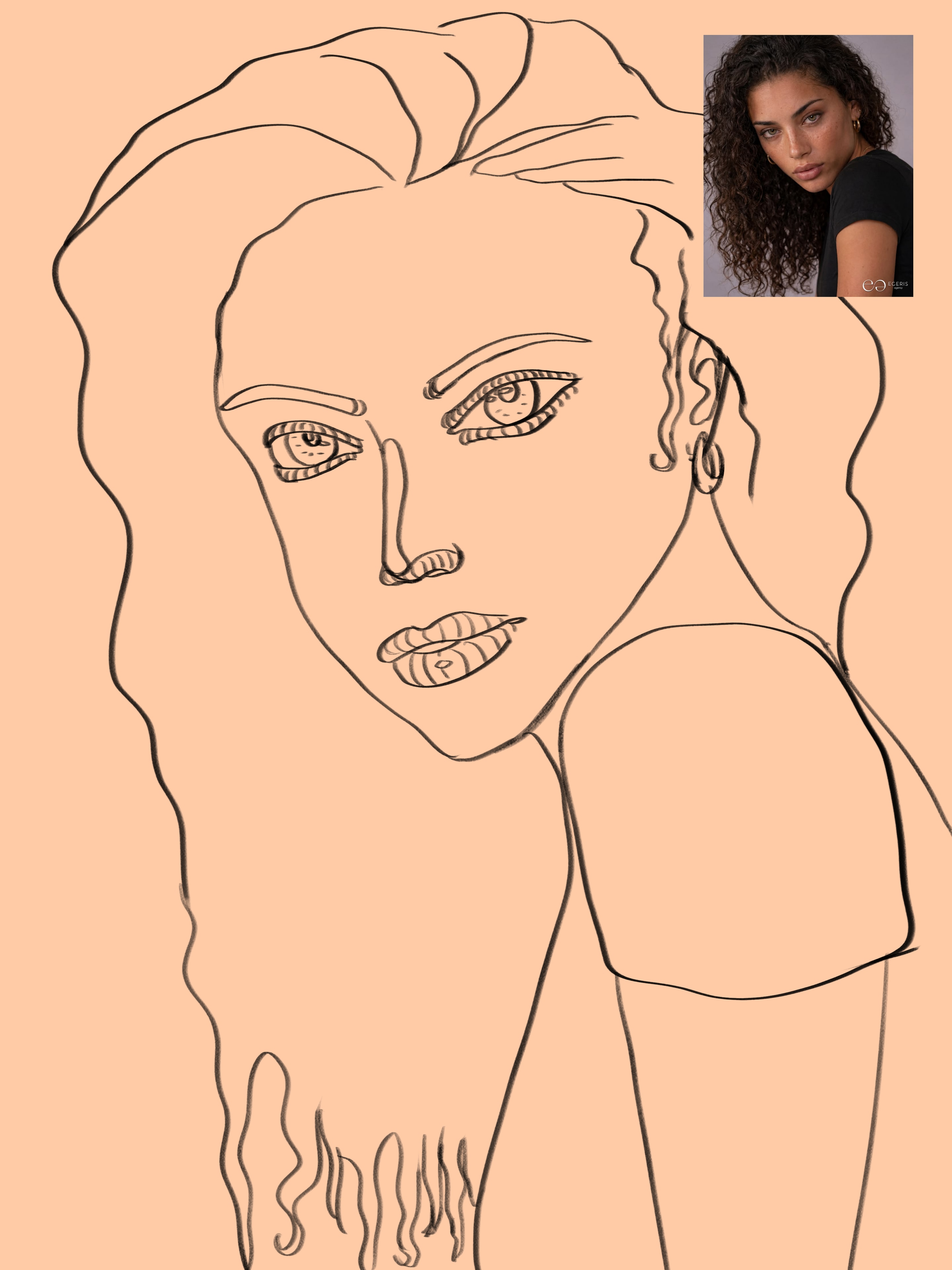 7/30 Portrait Orange 🧡 par Lagoon Feather