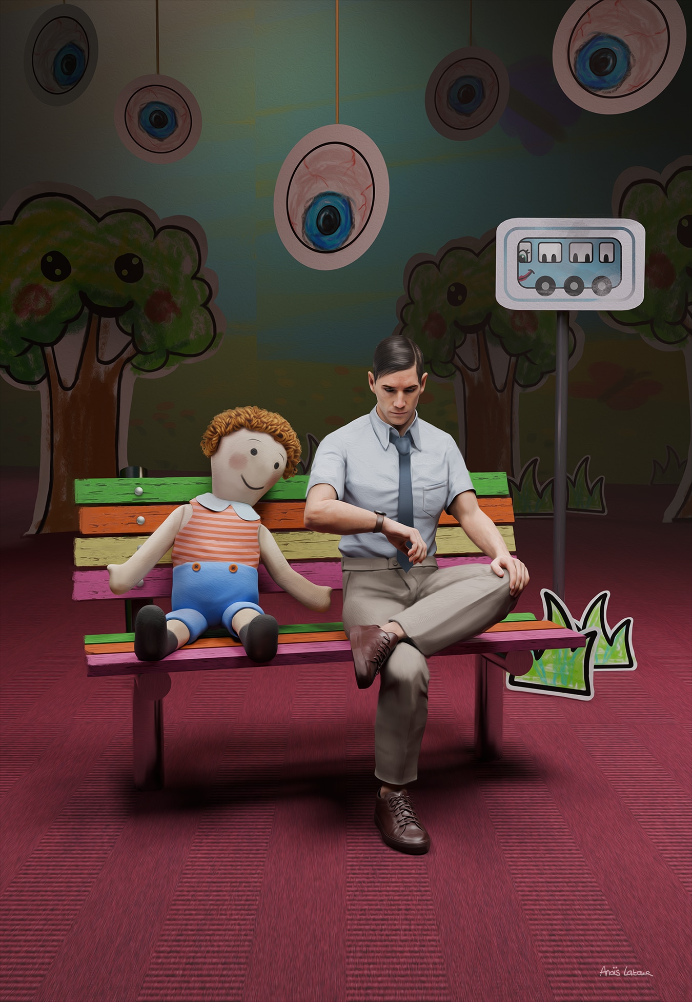 The non-places : waiting par Anais Latour