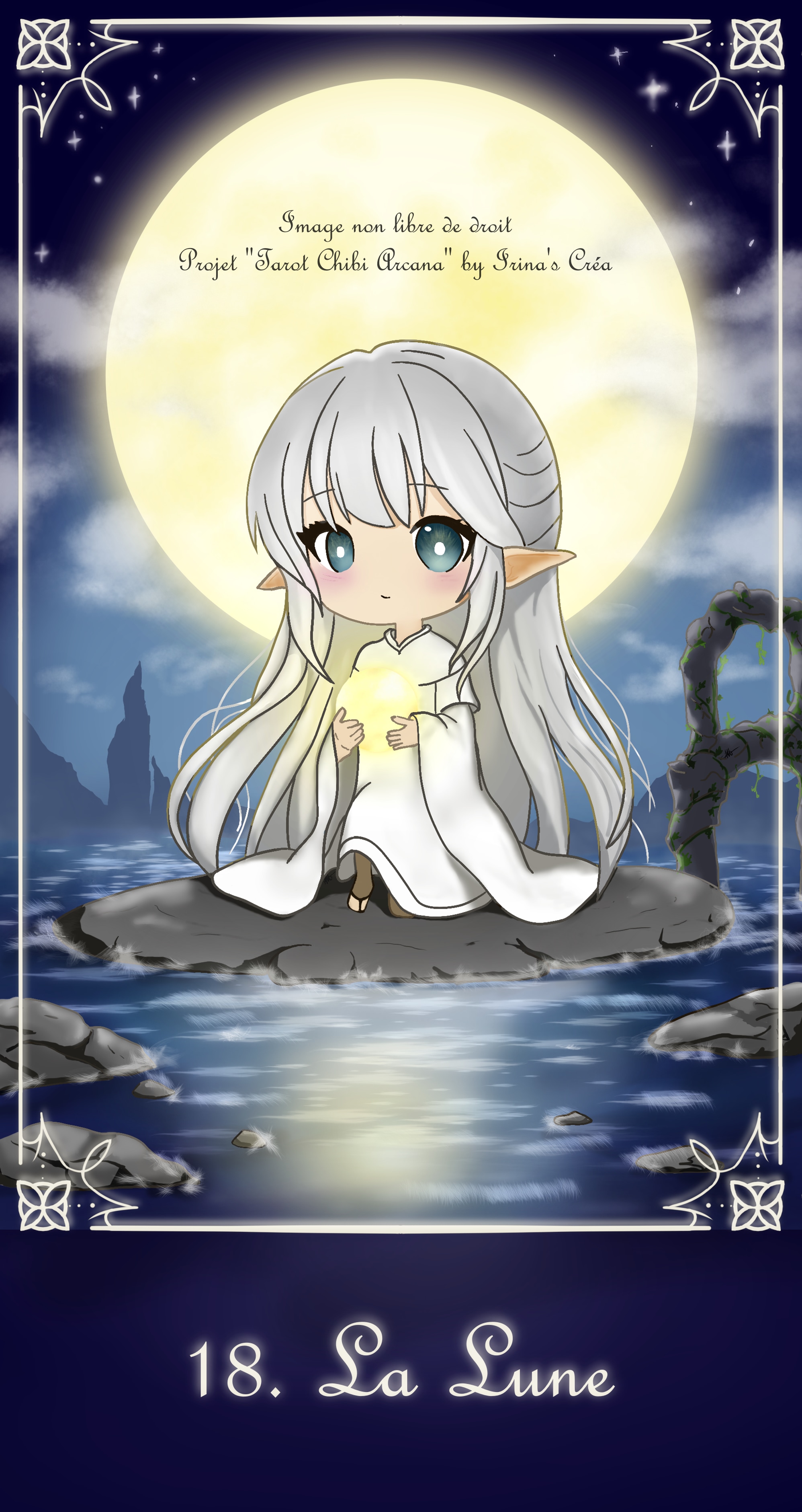 La Lune - Tarot Chibi Arcana par Irina's Créa