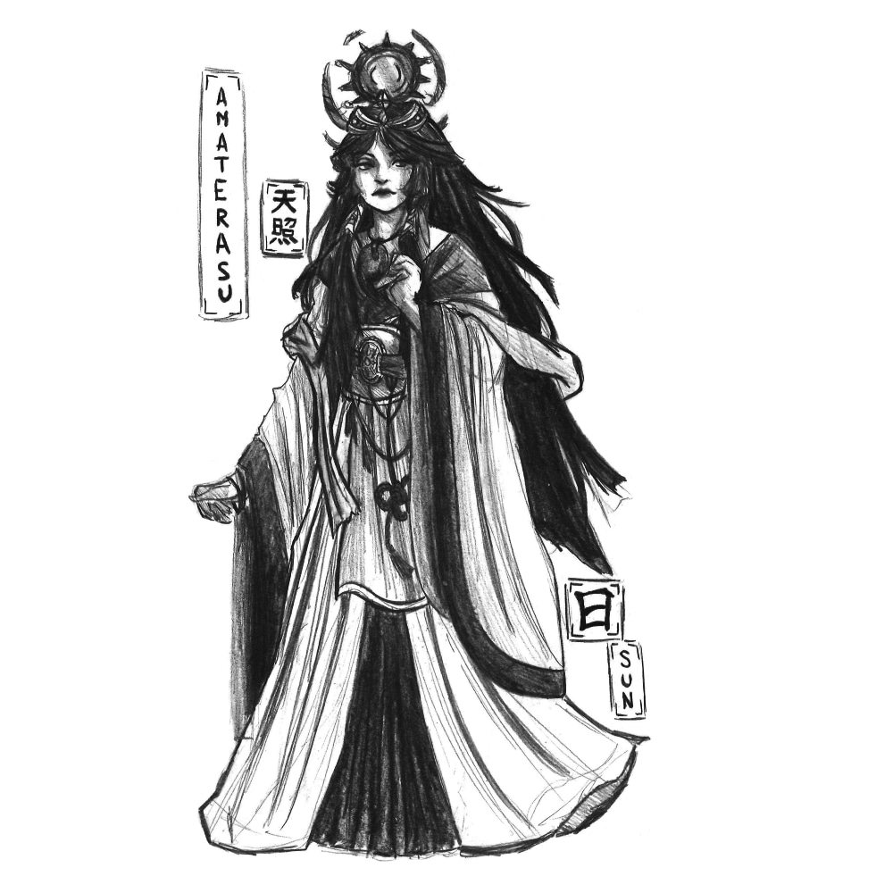 Charadesigns Divinités japonaises par Eder