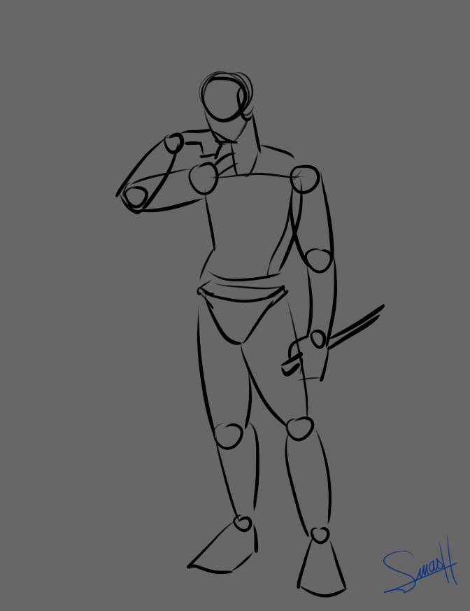 Pose et musculature par smash_no_jutsu