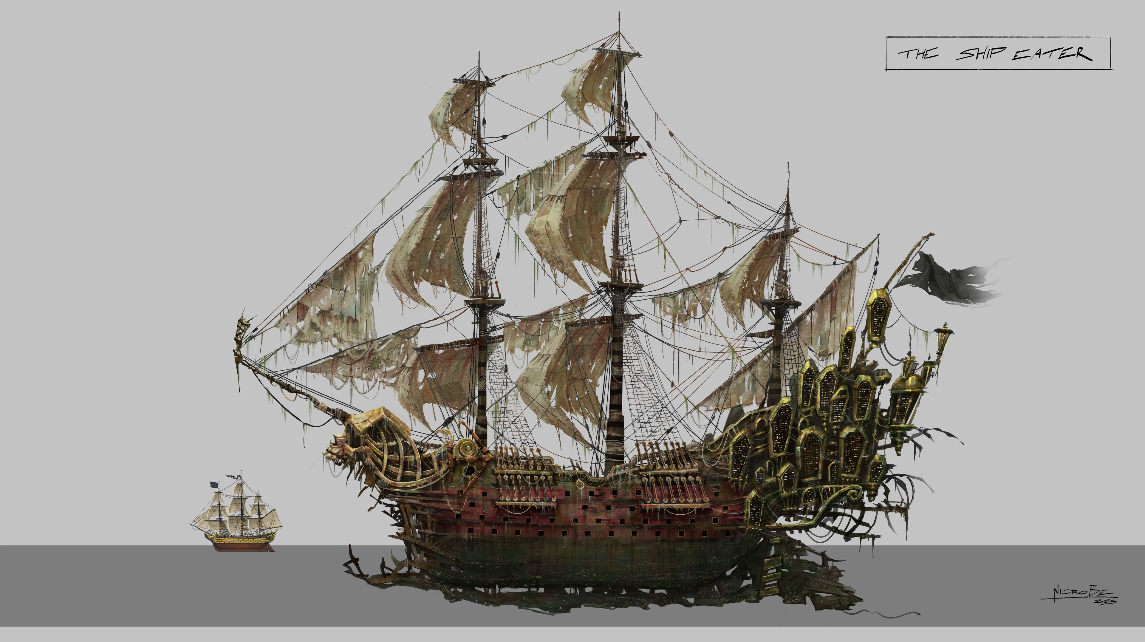 The Ship Eater (Challenge #20 - Sails of Black Bones) par Nicrobe