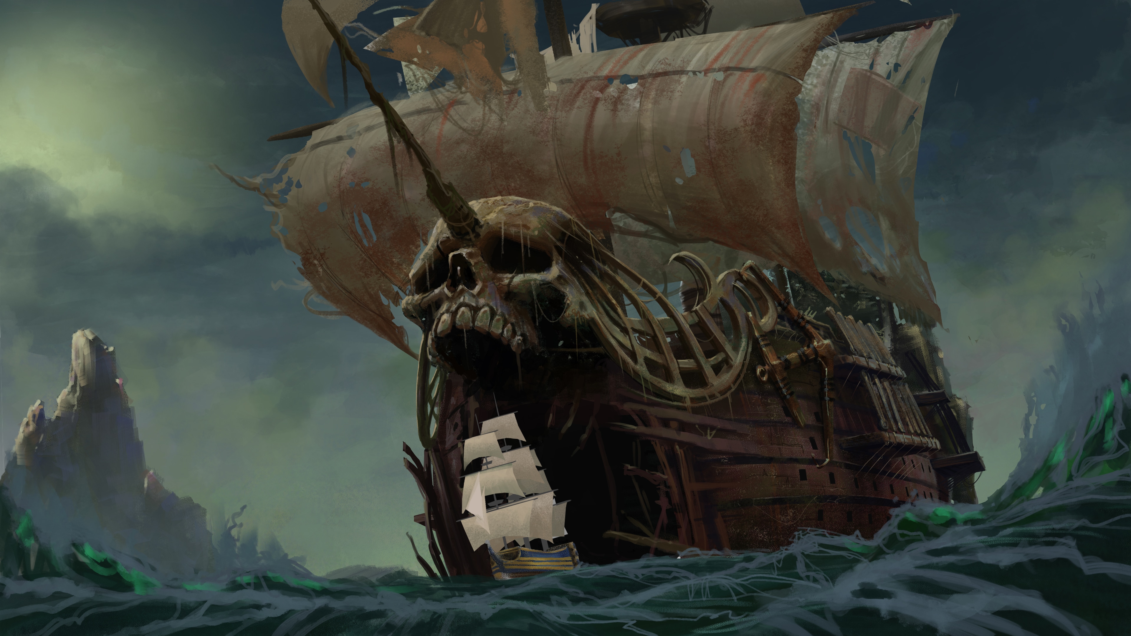 The Ship Eater (Challenge #20 - Sails of Black Bones) par Nicrobe