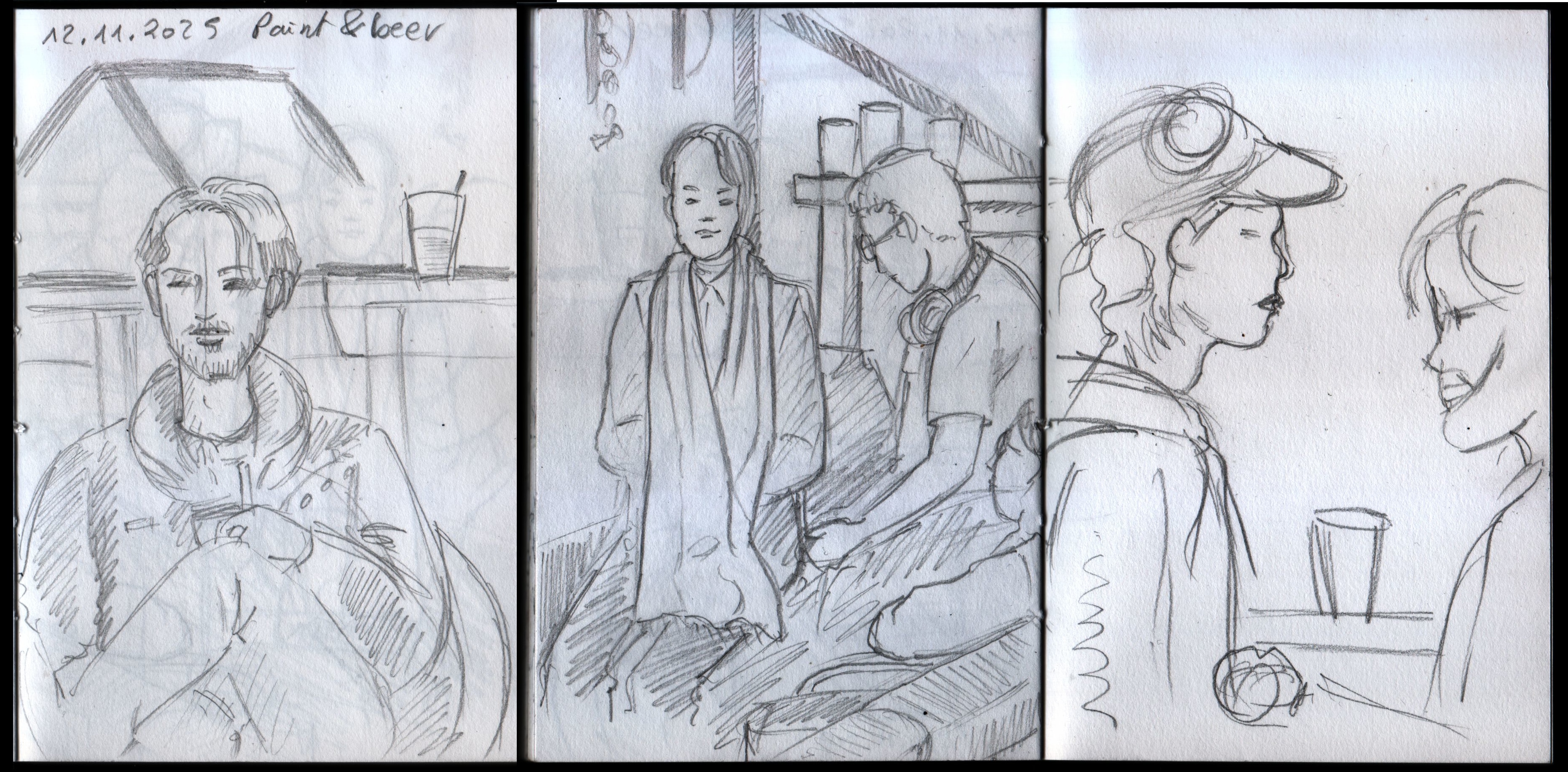 Croquis Paint&Beer par Laurence Veron-Dor