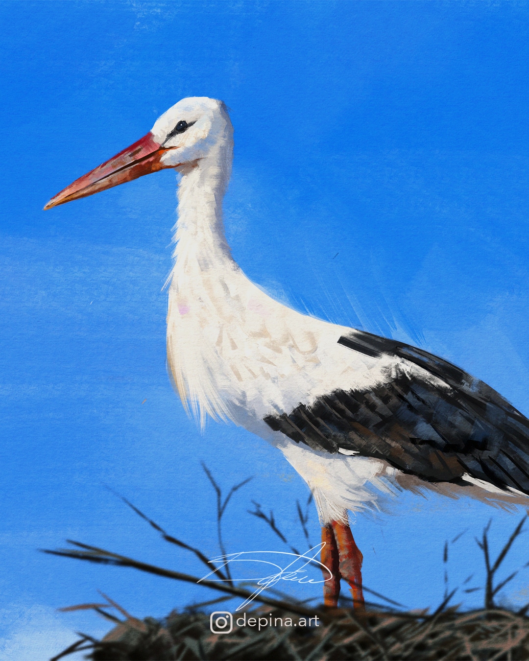 Cigogne 🪶 par eska