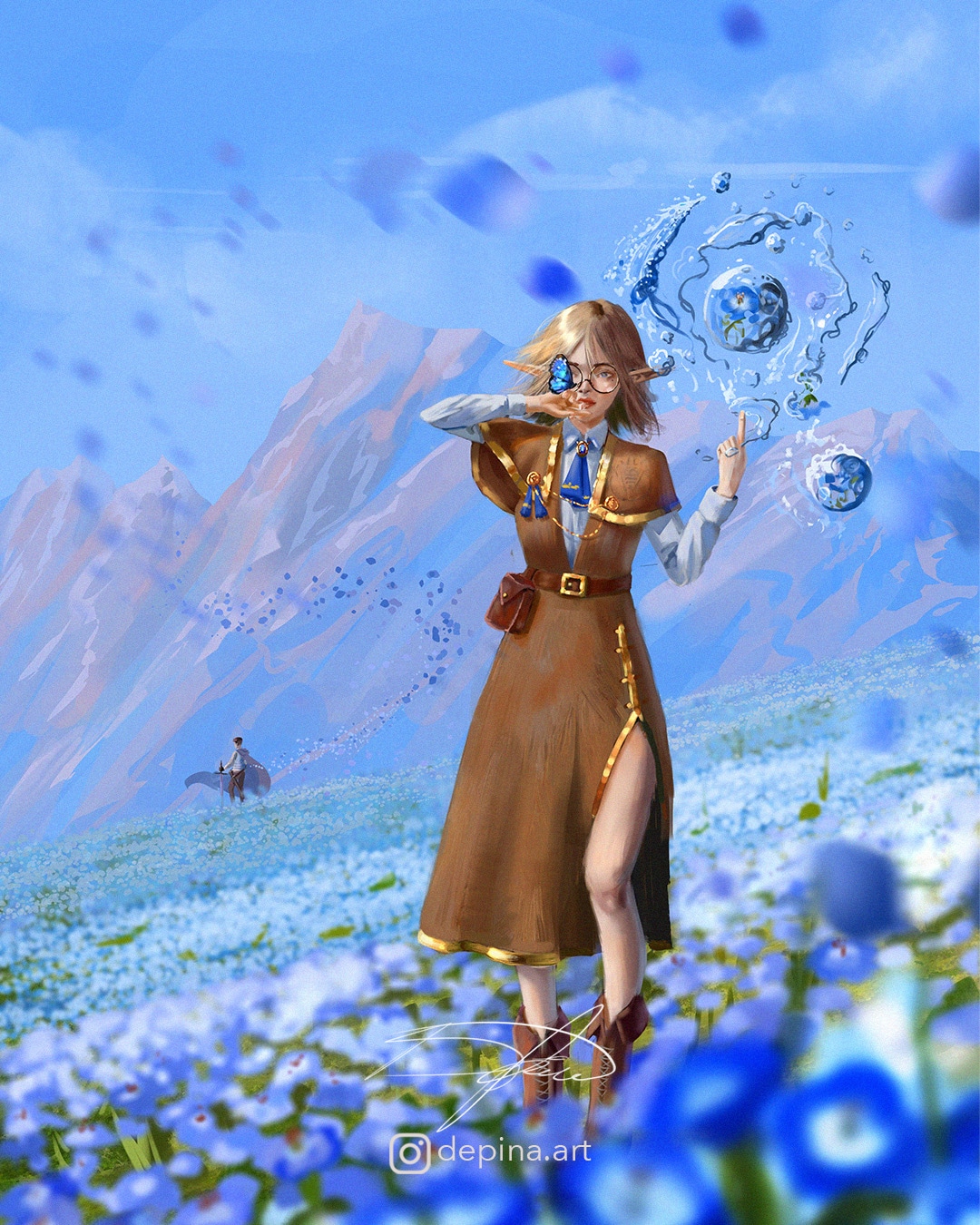 Blue Flowers Field 🍃🫧 par eska