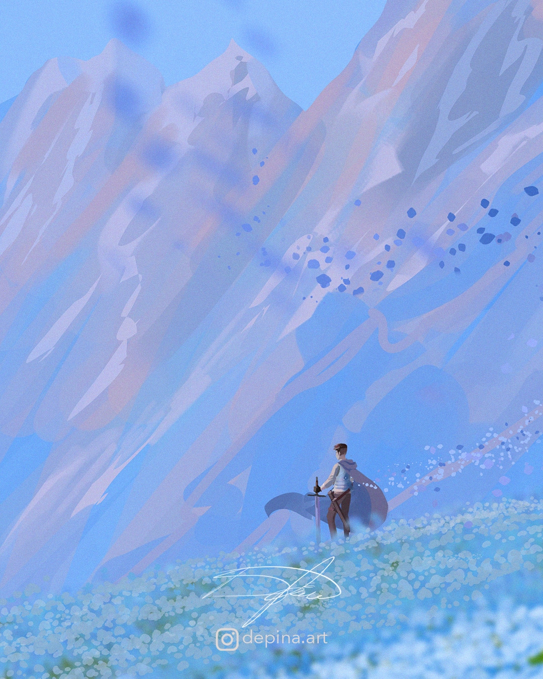Blue Flowers Field 🍃🫧 par eska