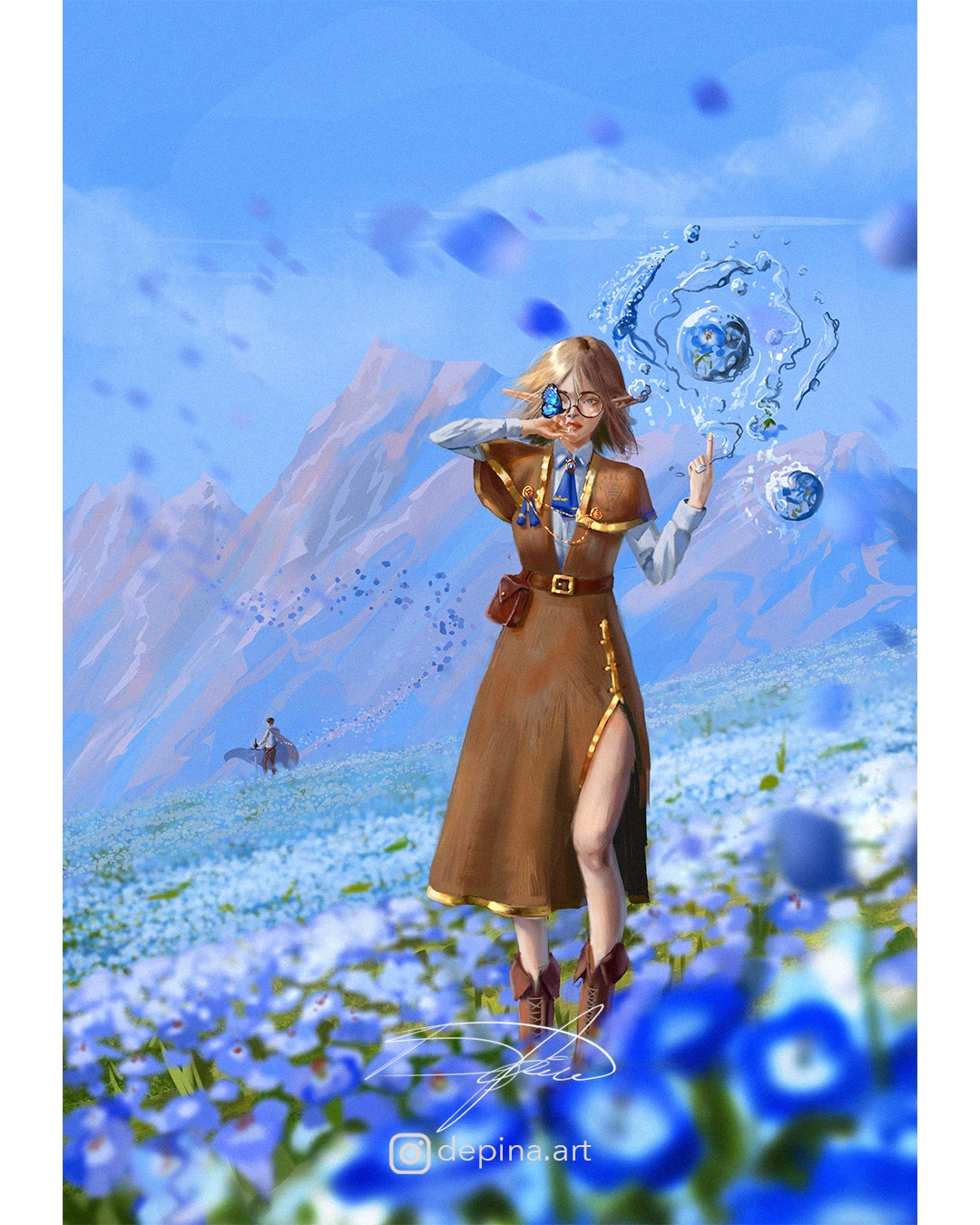Blue Flowers Field 🍃🫧 par eska