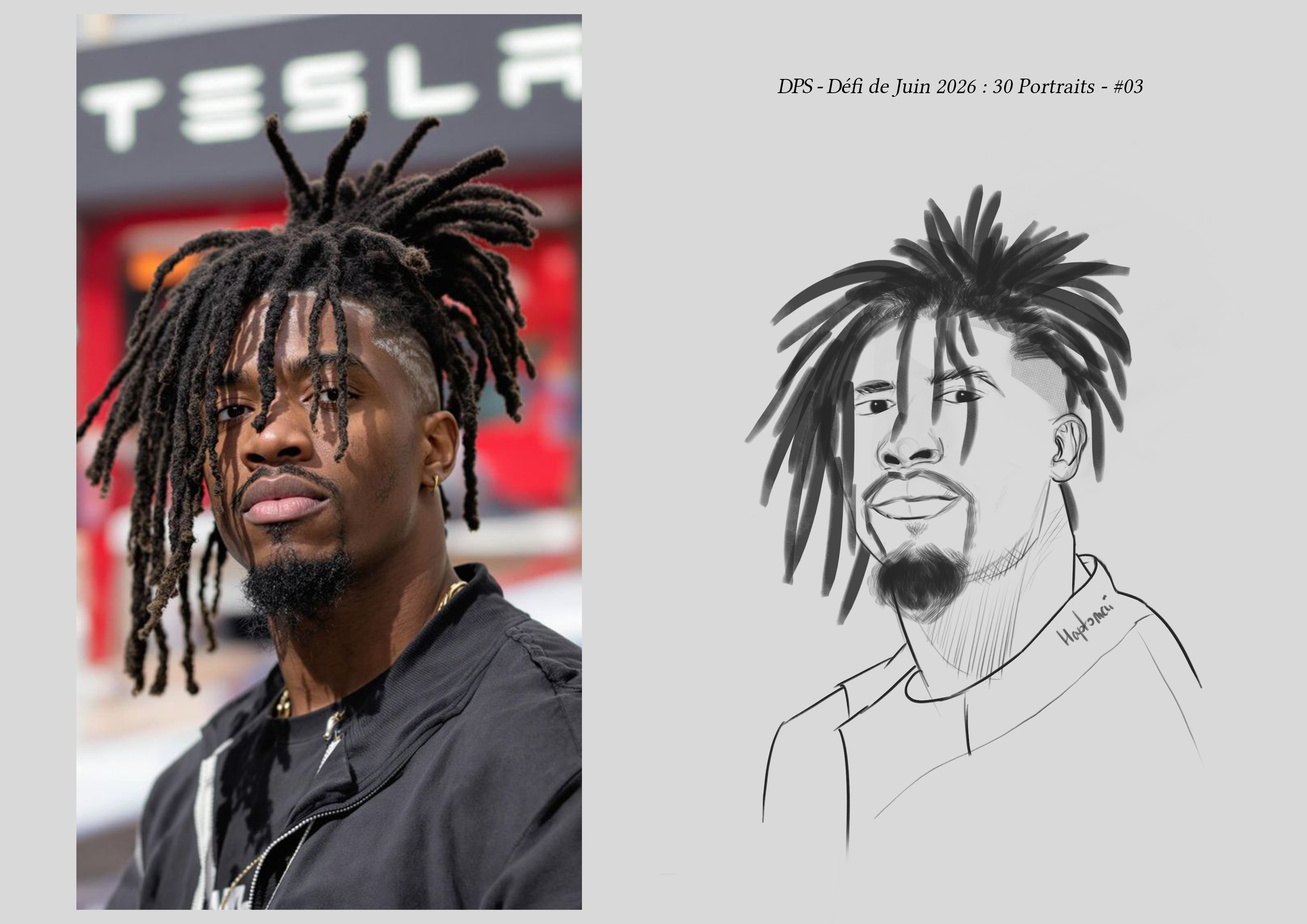 Défis de juin 2026 - Portrait du jour #03 par HaptoMai