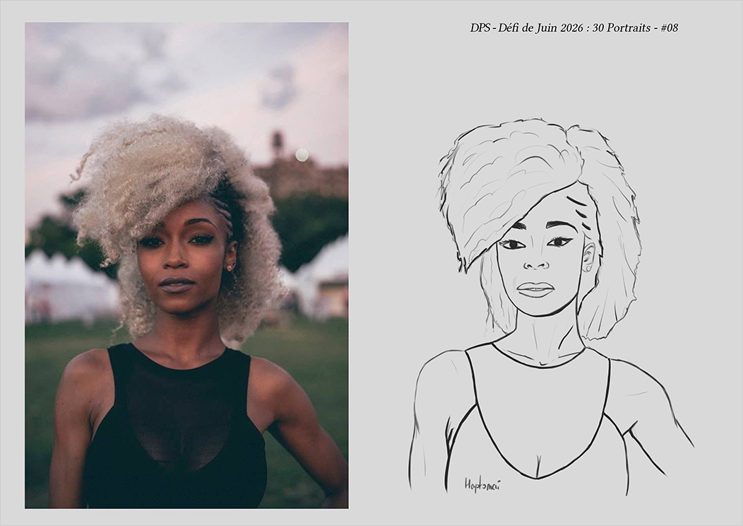 Défis de juin 2026 - Portrait du jour #08 par HaptoMai