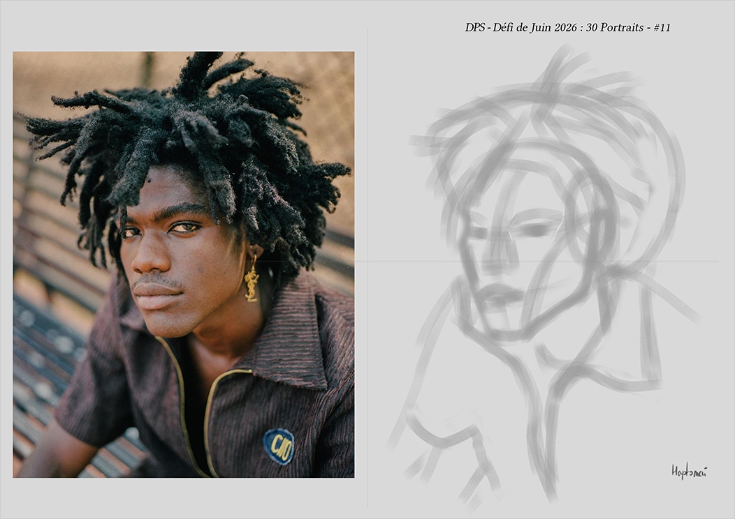 Défis de juin 2026 - Portrait du jour #11 par HaptoMai