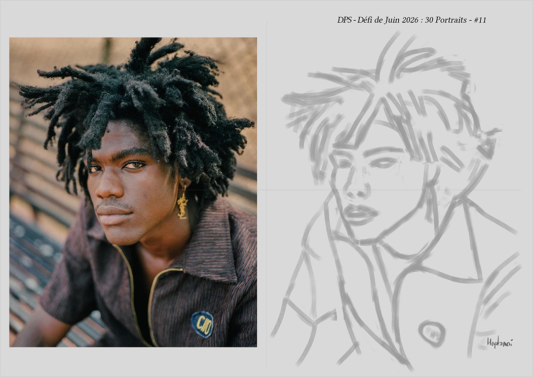 Défis de juin 2026 - Portrait du jour #11 par HaptoMai