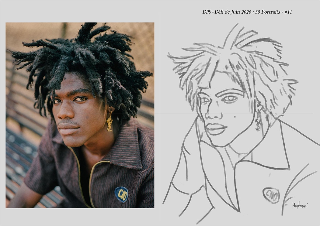 Défis de juin 2026 - Portrait du jour #11 par HaptoMai