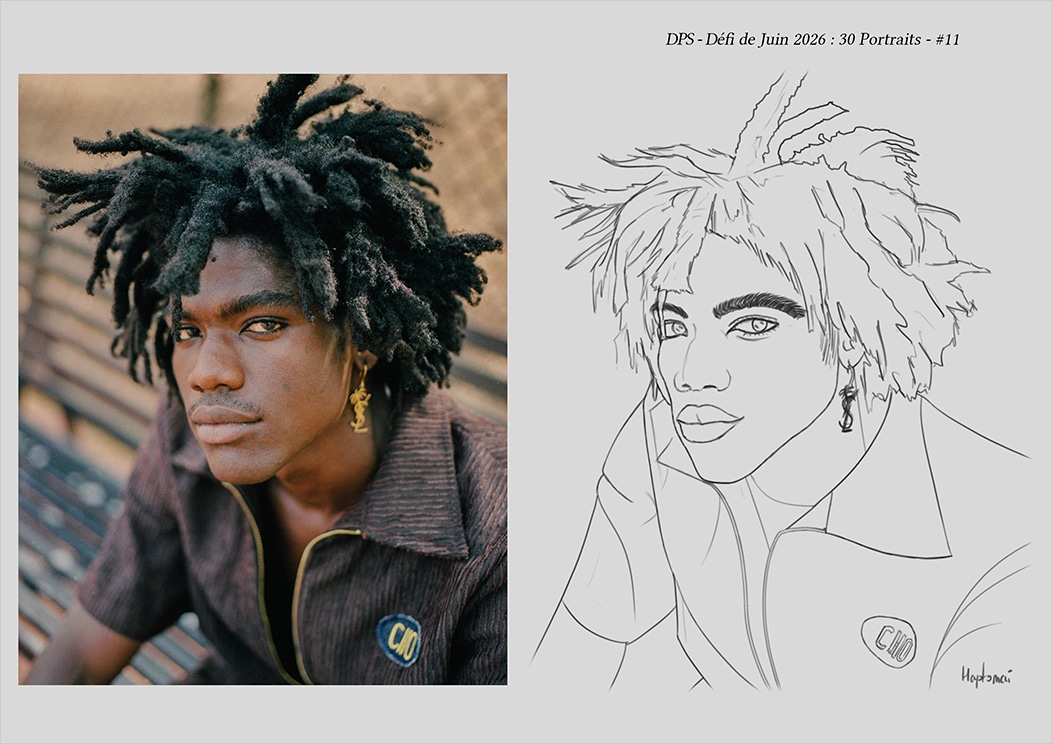 Défis de juin 2026 - Portrait du jour #11 par HaptoMai