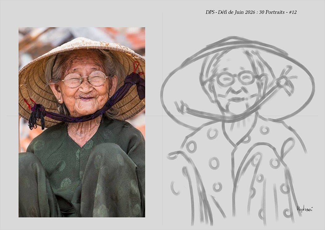 Défis de juin 2026 - Portrait du jour #12 par HaptoMai