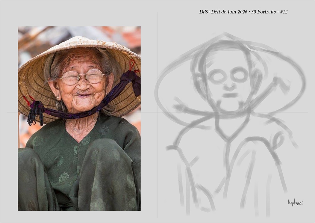 Défis de juin 2026 - Portrait du jour #12 par HaptoMai