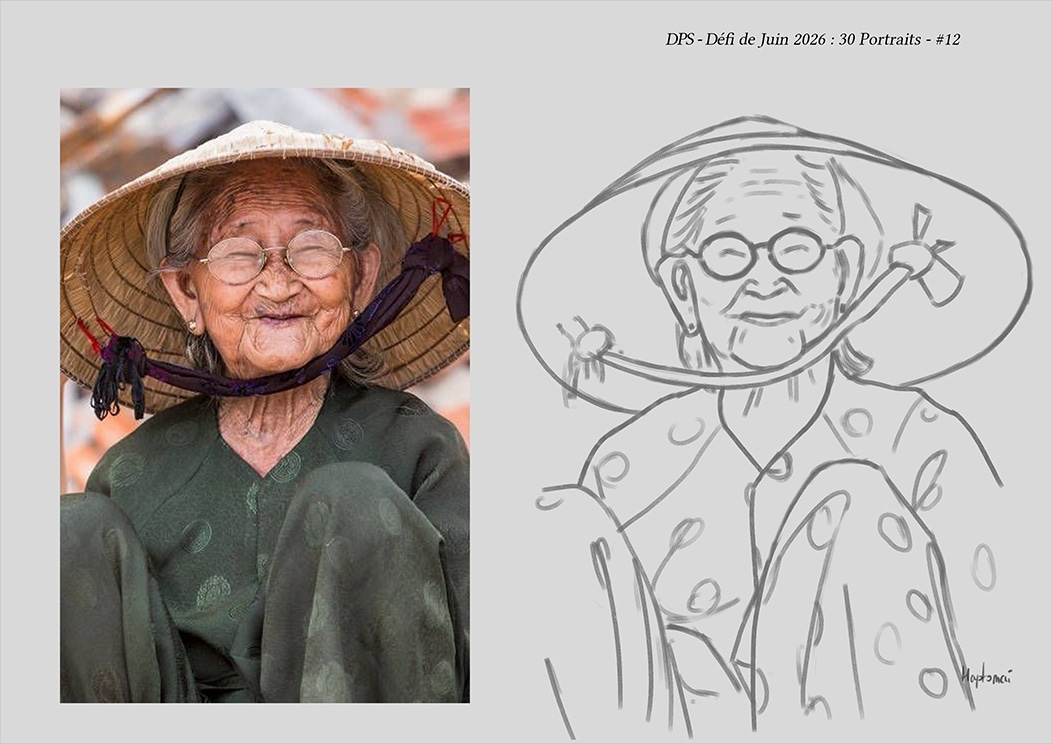 Défis de juin 2026 - Portrait du jour #12 par HaptoMai