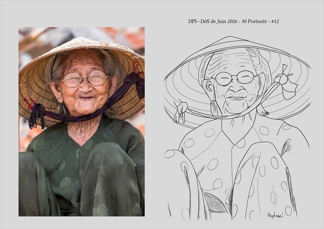 Défis de juin 2026 - Portrait du jour #12 par HaptoMai