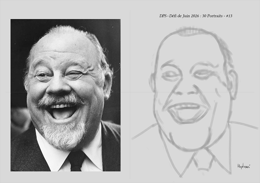 Défis de juin 2026 - Portrait du jour #13 par HaptoMai