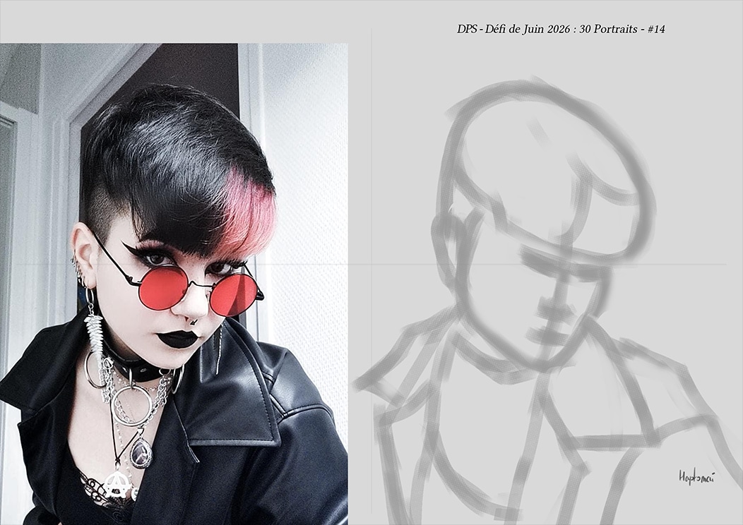 Défis de juin 2026 - Portrait du jour #14 par HaptoMai
