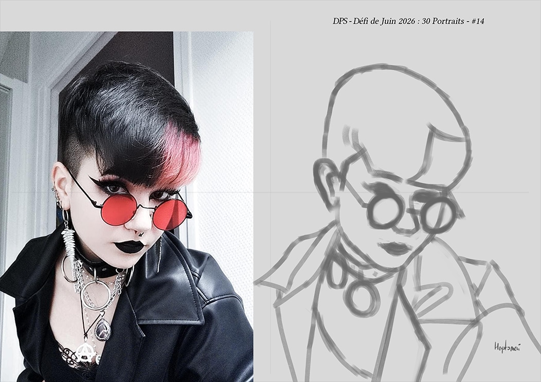 Défis de juin 2026 - Portrait du jour #14 par HaptoMai