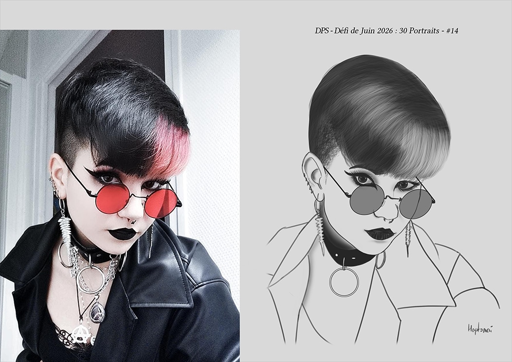Défis de juin 2026 - Portrait du jour #14 par HaptoMai