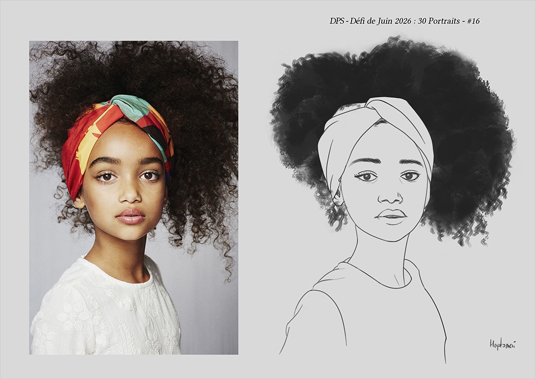 Défis de juin 2026 - Portrait du jour #16 par HaptoMai