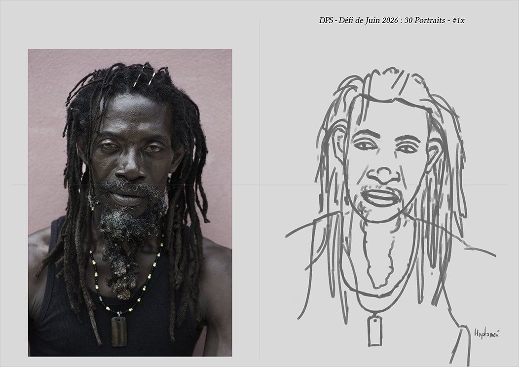 Défis de juin 2026 - Portrait du jour #17 par HaptoMai