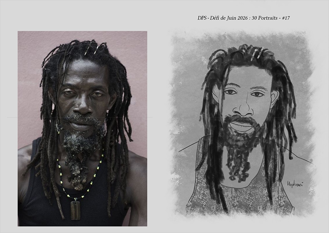 Défis de juin 2026 - Portrait du jour #17 par HaptoMai