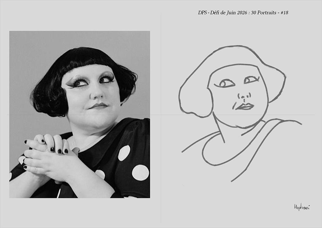 Défis de juin 2026 - Portrait du jour #18 par HaptoMai
