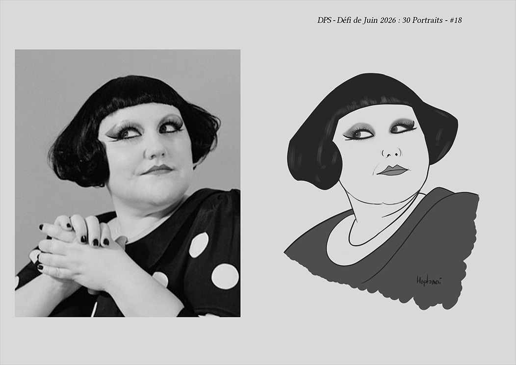 Défis de juin 2026 - Portrait du jour #18 par HaptoMai